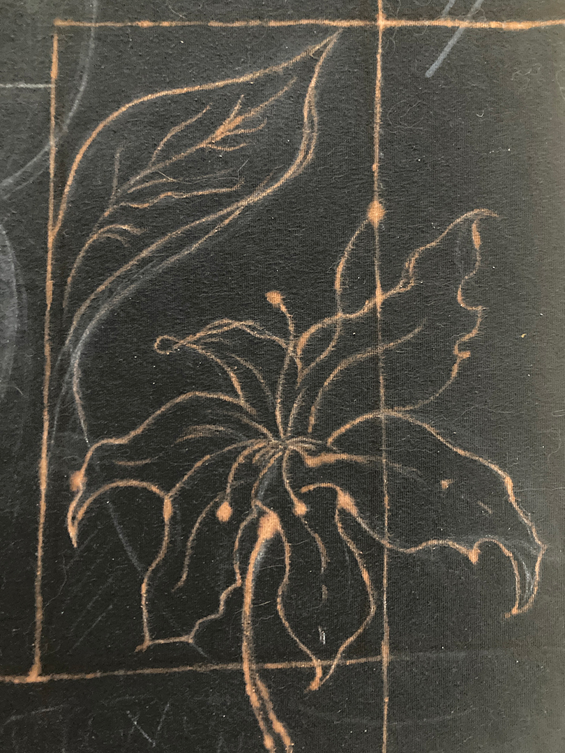 black flower